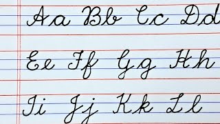 Cursive writing Capital letters Small letters कैसे लिखना सिखाएं A to Z abcd ukg  lkg [upl. by Ennoid]