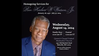 Home going Service for Rev Herbert W Watson Jr [upl. by Walli899]