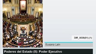 Poderes del Estado Español Poder Ejecutivo  MasterD [upl. by Cayser]