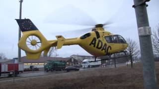 Landung Rettungshubschrauber Christoph 33 in Hoyerswerda [upl. by Tish]