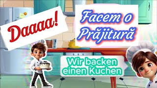 Invatam Germana Gratuit  Cantece pentru copii  Coacem o prajitura  Backe Backe Kuchen [upl. by Odin997]