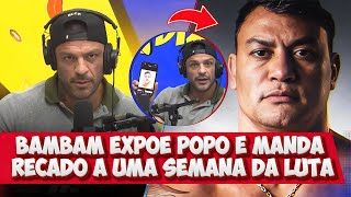 BAMBAM EXP0E POPÓ A UMA SEMANA DA LUT4 [upl. by Lirbij]