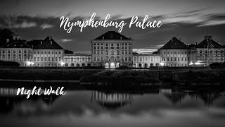 Nymphenburg Palace Walking Tour in Winter from evening to night  Pt2 GARDEN [upl. by Anetsirk]