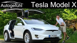 The Tesla Model X FULL REVIEW 100D shows why this is the best car for showoff  Autogefühl [upl. by Ydiarf]