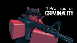 4 Pro tips for Criminality  Roblox Criminality [upl. by Eniarrol]