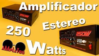 Amplificador estéreo de 250 watts [upl. by January955]