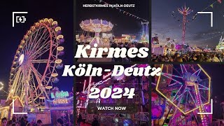 Kirmes Köln Deutz 2024 Herbst  The Autumn Festival 2024 Cologne Germany 🇩🇪 [upl. by Kimmi]