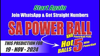 SA Powerball and Powerball Plus 19 November 2024 [upl. by Shererd]