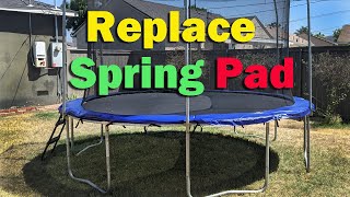 How to Replace Spring Pad on Skywalker Trampoline [upl. by Dekeles693]