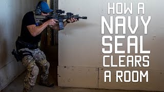 How a Navy SEAL Clears a Room  Close Quarters Combat CQC  Tactical Rifleman [upl. by Attikram]