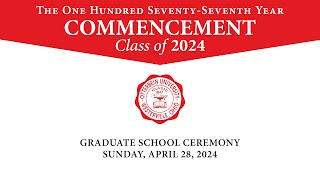 Otterbein University Class of 2024 Graduate School Commencement [upl. by Maryrose114]