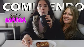 UN DIA COMIENDO COMO MI MAMA [upl. by Luapnaej]