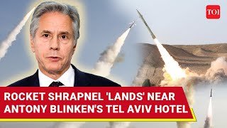 Explosions Outside Blinkens Hotel In Tel Aviv As Hezbollah Pounds Central Israel With Rockets [upl. by Rexanne]