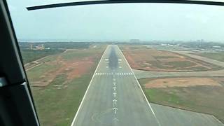 Landing in Accra Ghana  Cockpit View [upl. by Morice]