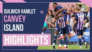 HAMLET HIGHLIGHTS Dulwich Hamlet vs Canvey Island  Isthmian League Premier Division  15823 [upl. by Ciredec]