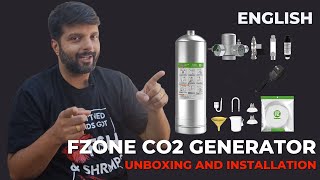 Fzone co2 generator kit unboxing and detailed installation guide English  DIY CO2 for Aquariums [upl. by Ardella289]