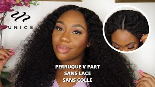 UNICE HAIR  PERRUQUE V PART  SANS LACE ET SANS COLLE  EFFET NATUREL GARANTIE [upl. by Proudfoot]