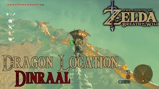 Zelda Breath Of The Wild Playthrough Dragon Dinraal Location Tutsuwa Nima Shrine [upl. by O'Brien]