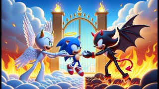 SHIN SONIC TAPES CHOICE Angel vs DevilWho WILL WIN  Sonic The Hedgehog 3 Animation [upl. by Annayk]