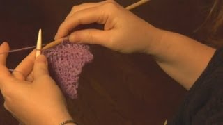 How to Knit a Short Row Scarf  Knitting a Scarf [upl. by Esinaej514]