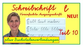 Schreibschrift Teil 10 l  Schreibkurs vereinfachte Ausgangsschrift [upl. by Annabel]