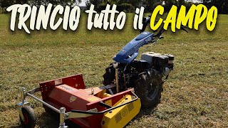 TRINCIO 12000mq con il MOTOCOLTIVATORE  BCS 740  Trincia ZANON [upl. by Maidy]