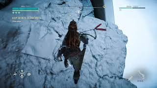 How to climb down from Makers End after collecting power cell  Horizon Zero Dawn™ [upl. by Angid938]