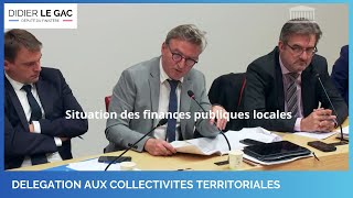 Situation des finances publiques locales [upl. by Ayiram]