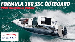 Formula 380 SSC Outboard 2021  Test Video by BoatTESTcom [upl. by Aisset]