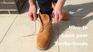 How to lace your Timberlands [upl. by Kristoffer426]