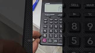 CASIO HR100RC Calculator Time setting [upl. by Bikales]