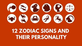 12 Zodiac Signs Dates and Personality Traits [upl. by Susi]