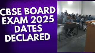 CBSE BOARD EXAMS 2025 [upl. by Yrrum]