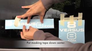 How to Apply a Car Decal  Detailed Steps  Dry Method  Application to Removal [upl. by Darsie]