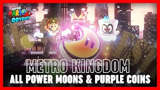 Mario Odyssey 100 Walkthrough  08  Metro Kingdom 12 All Moons amp Coins [upl. by Akenor721]