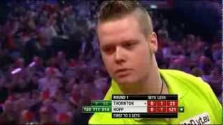 Robert Thornton vs Max Hopp PDC World Darts Championships 2014 First Round360p H 264 AAC [upl. by Redlac]