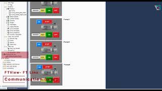 Part11  Emulate with FTView Communication Setup  Studio5000 Basic [upl. by Bathsheeb]