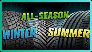 Tires Comparison  All Season vs Winter vs Summer Tires [upl. by Oihsoy866]