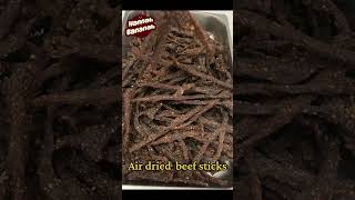 South African Beef Jerky Air Dried Beef Sticks at Hannah Bananah Biltong in Vietnam [upl. by Akinert]