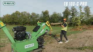 Cippatore  Wood Chipper mod TB100C PRO PERUZZO [upl. by Nomra]