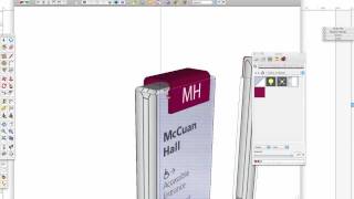 SketchUp Tutorial Creating a Sign in SketchUp [upl. by Eceinehs]