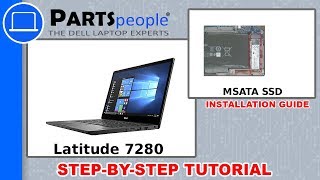 Dell Latitude 7280 P28S001 MSATA SSD HowTo Video Tutorial [upl. by Akoyn]