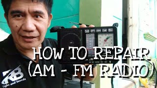 HOW TO REPAIR AMFM RADIO [upl. by Hebert]