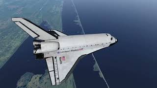 LANDING THE SPACE SHUTTLE Aka “Flying Brick” FSim 2 [upl. by Aigil]