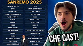 REACTION E COMMENTO AL CAST DEL FESTIVAL DI SANREMO 2025 💐 [upl. by Blount117]