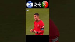 RONALDO HATTRICK 🇵🇸  Portugal Vs Israel World cup 2027 ronaldo youtube shorts [upl. by Allemaj]