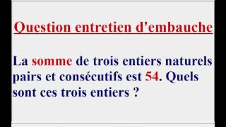 Deux méthodes pour répondre à cette question posée lors dun entretien dembauche [upl. by Lundt865]