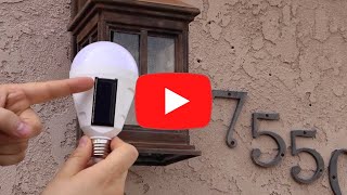 EternaLight  Solar LED Light Bulb  by Original Defense [upl. by Allx]