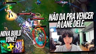 IMPOSSÍVEL ENFRENTAR o CHOVY no MID  REAGINDO A STREAM DO CHOVY de YONE [upl. by Imoyik]