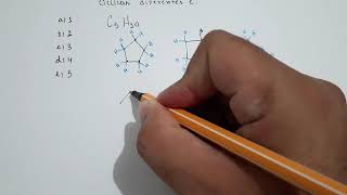 IFMG  Para a fórmula molecular C5H10 o número de estruturas cíclicas diferentes é Questão de orgâ [upl. by Ines406]